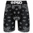 P17 Black Blue Flower