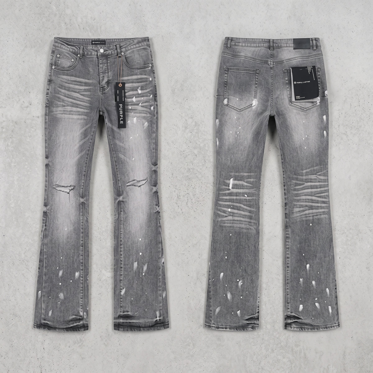 Purple Flared Jeans