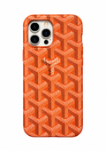 Leather orange dog teeth